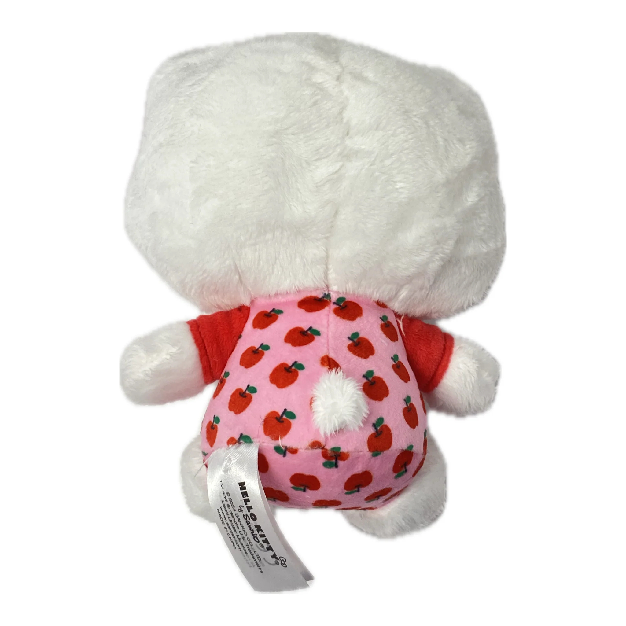 Hello Kitty Classic Pink Overalls 15" Plush - Image 2