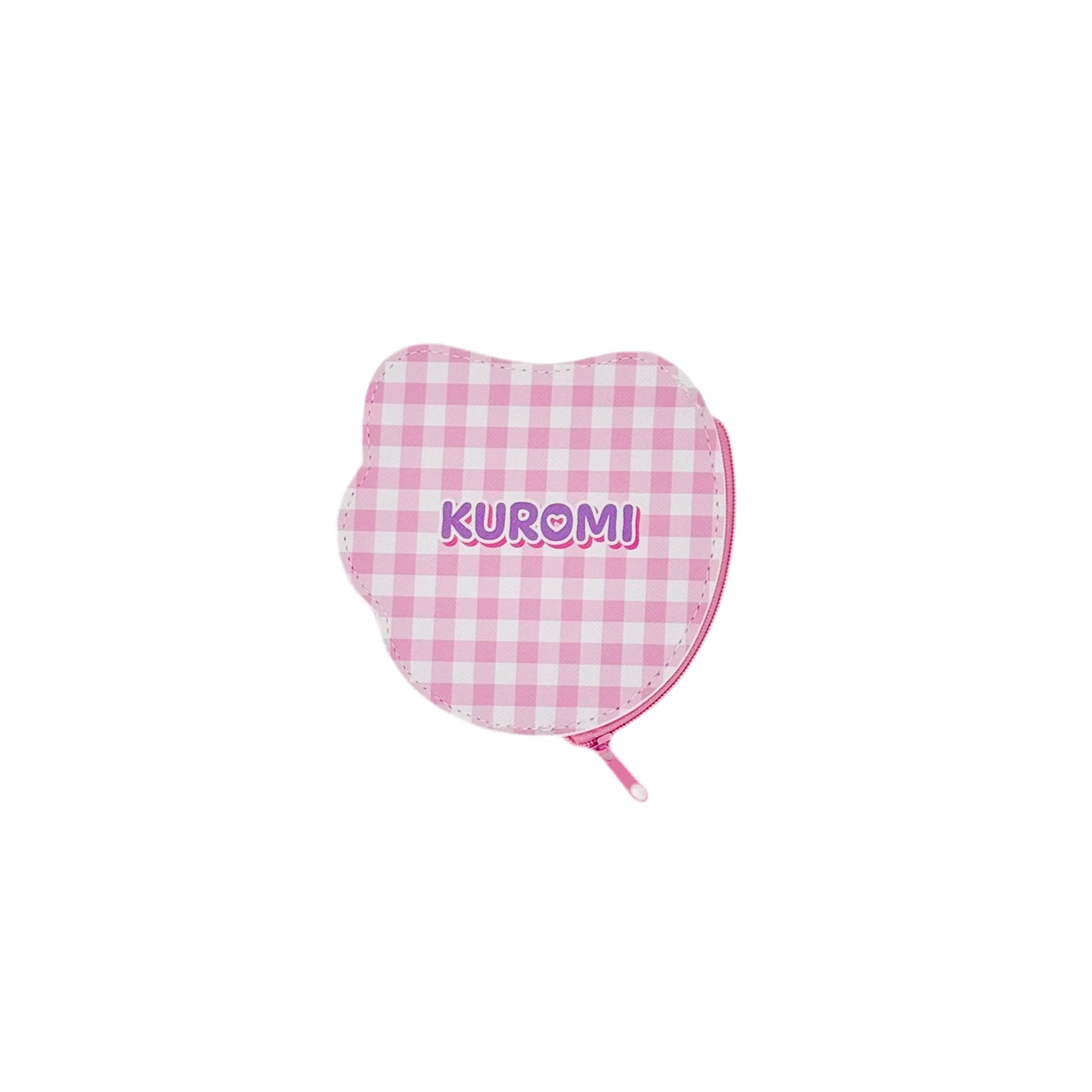 Kuromi Pastel Check Diecut Coin Purse - Image 2