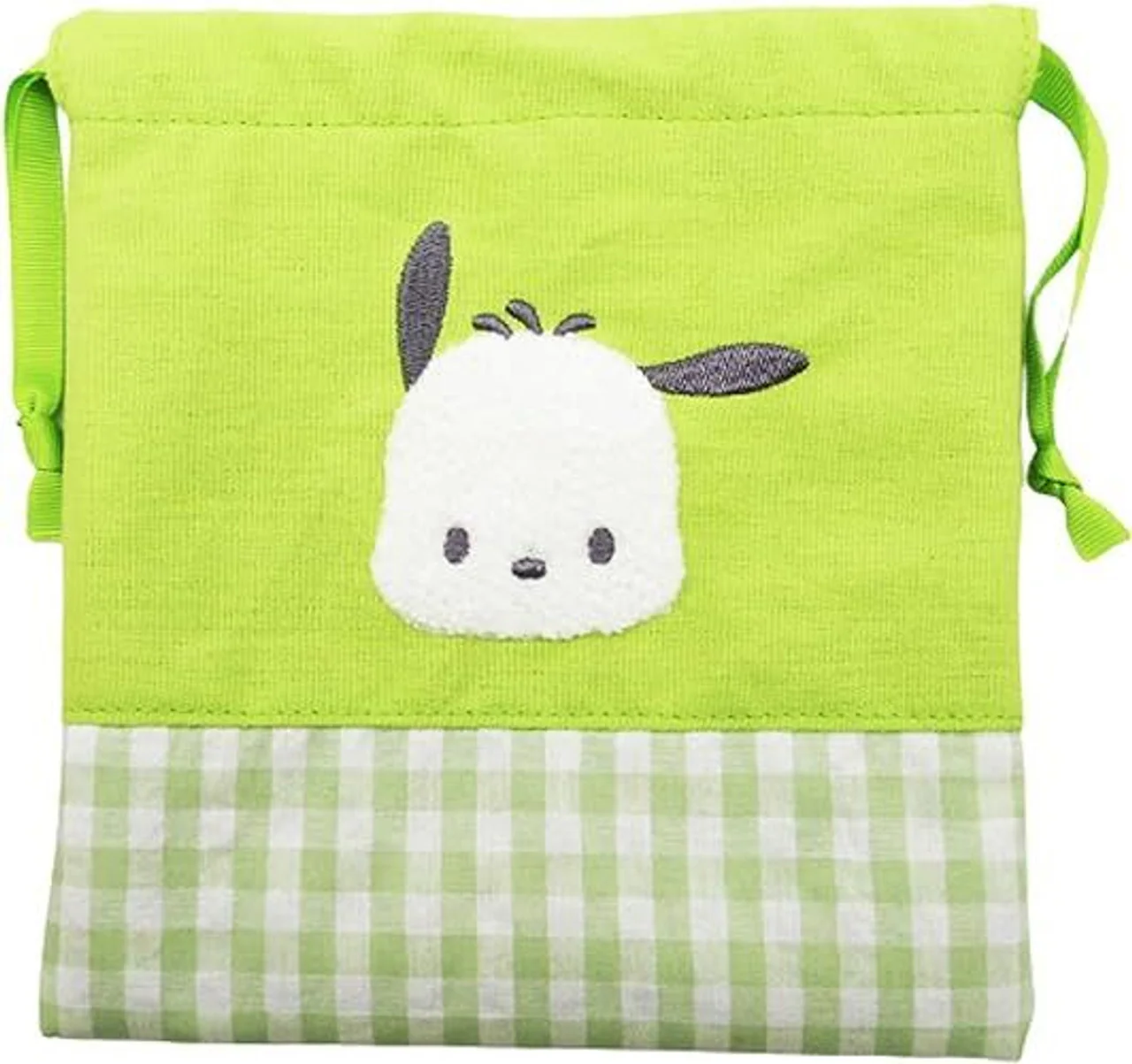 Sanrio Characters Chenille Gingham Drawstring Bag - Image 6
