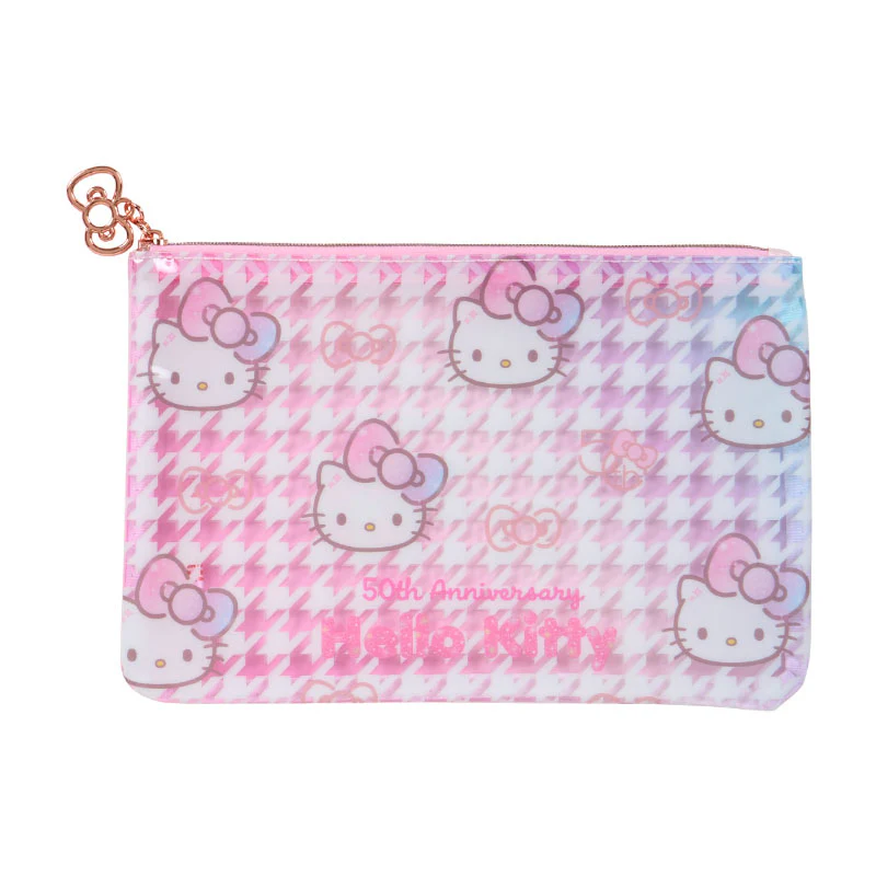 Hello Kitty The Fashionable Ribbons 50th Anniversary 2-pc Flat Pouch Set - Image 4