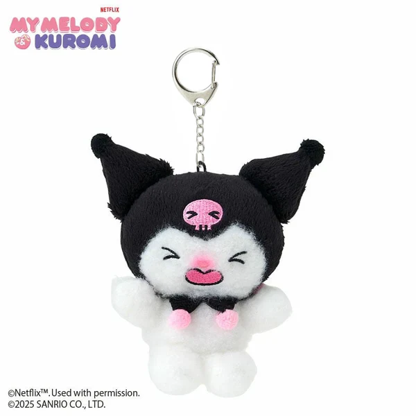 Kuromi Netflix Series Crying Plush Mascot Keychain