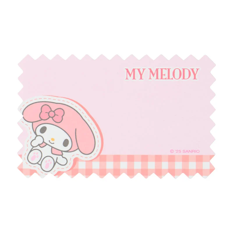 My Melody Checkered Memo Pad in Case - Image 4