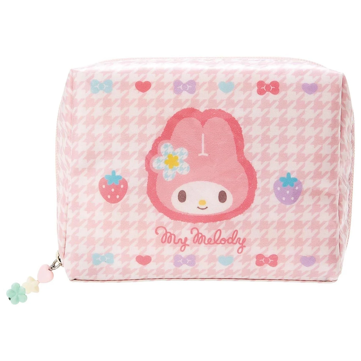 Sanrio Characters Floral Houndstooth Zipper Pouch - Image 3