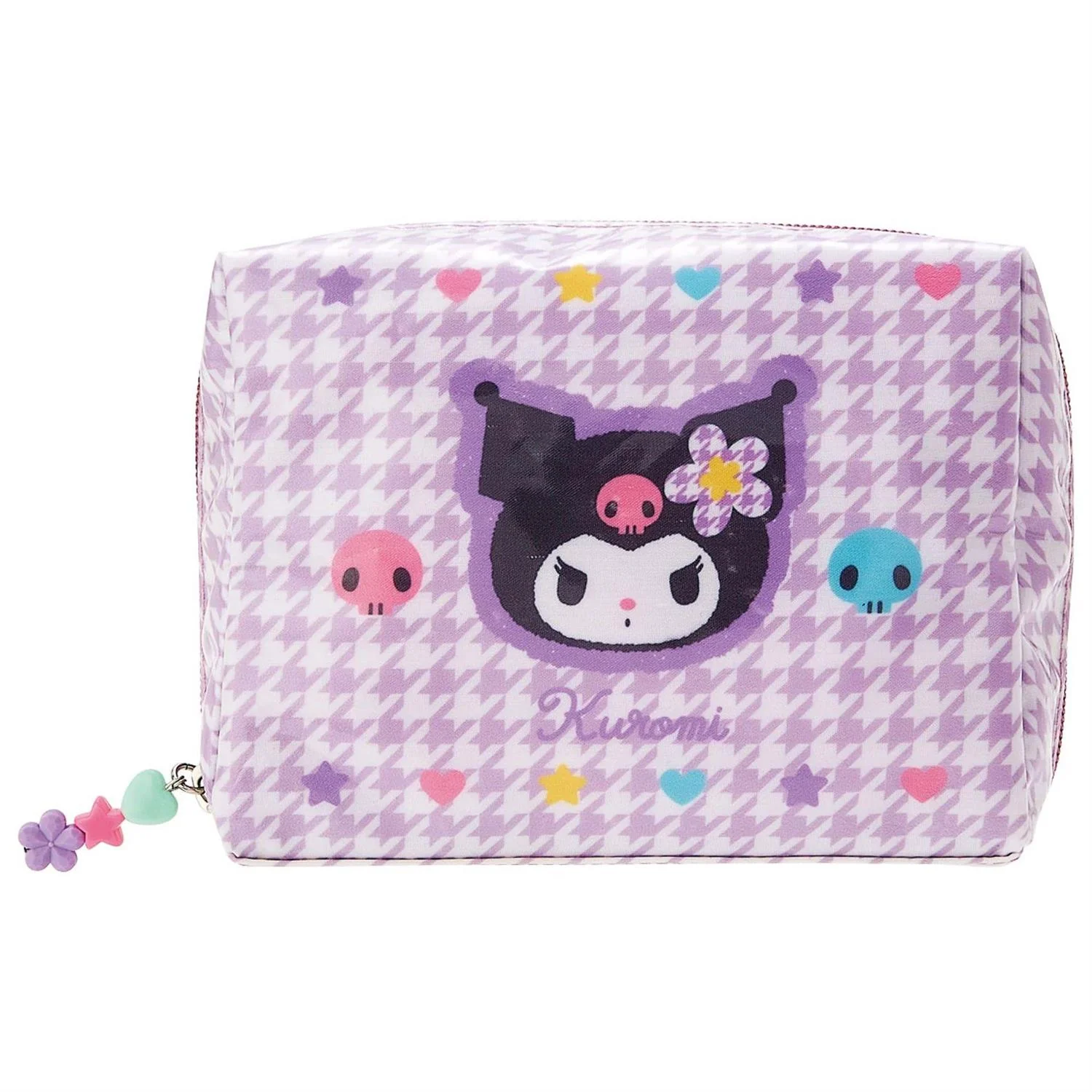 Sanrio Characters Floral Houndstooth Zipper Pouch - Image 6