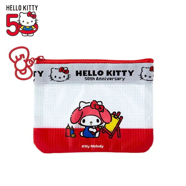 Sanrio Characters 50th Anniversary Hello, Everyone! Mini Flat Pouch - Image 8
