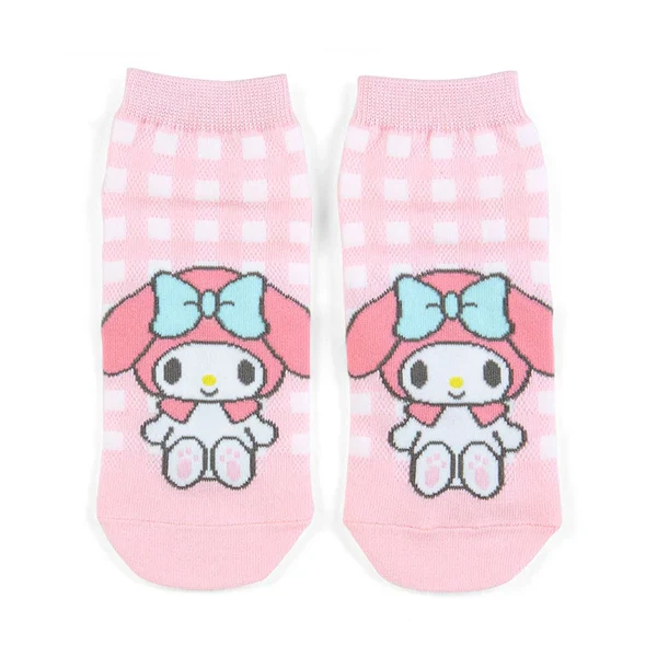 Sanrio Characters Checkered Adult Ankle Socks - Image 4