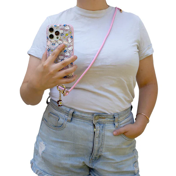 Sonix x Sanrio Hello Kitty Pink Bows Crossbody Phone Strap - Image 5