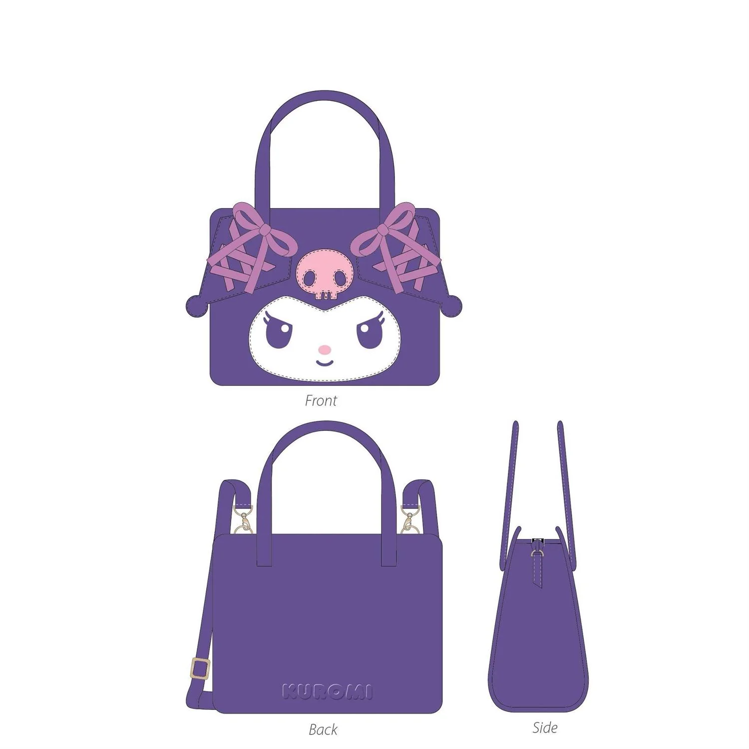 Kuromi Purple Mini Handbag - Image 3