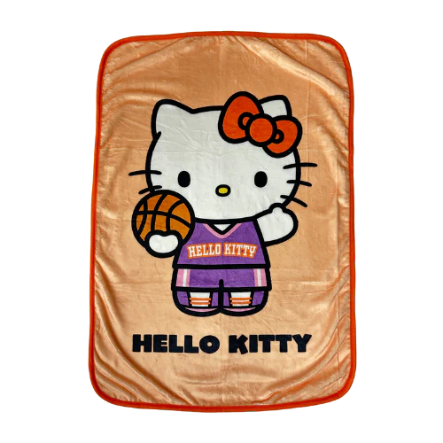 Hello Kitty Activities Basketball Throw Blanket