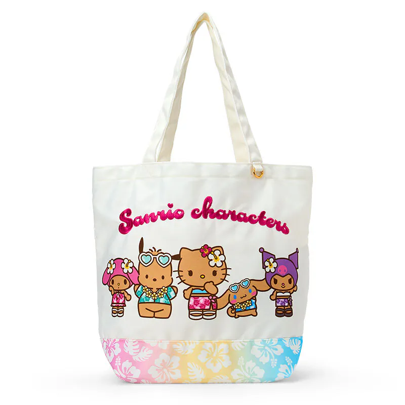 Sanrio Characters Mix Suntan Tote Bag